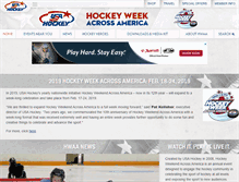 Tablet Screenshot of hockeyweekendacrossamerica.com